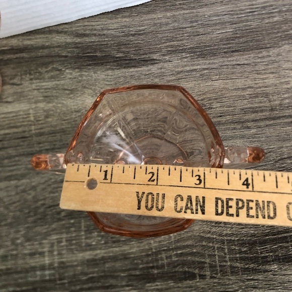 1920s Liberty Glass Egg Harbor Cream and Sugar Set - Picture 10 of 13